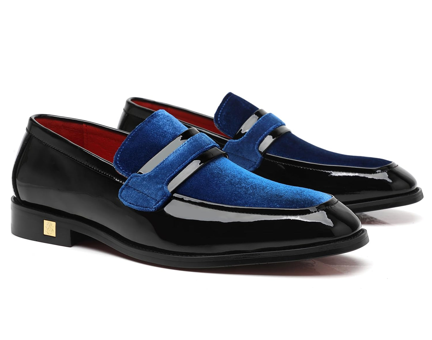 Men's Tuxedo Patent Leather Loafers Dress Wedding Shoes