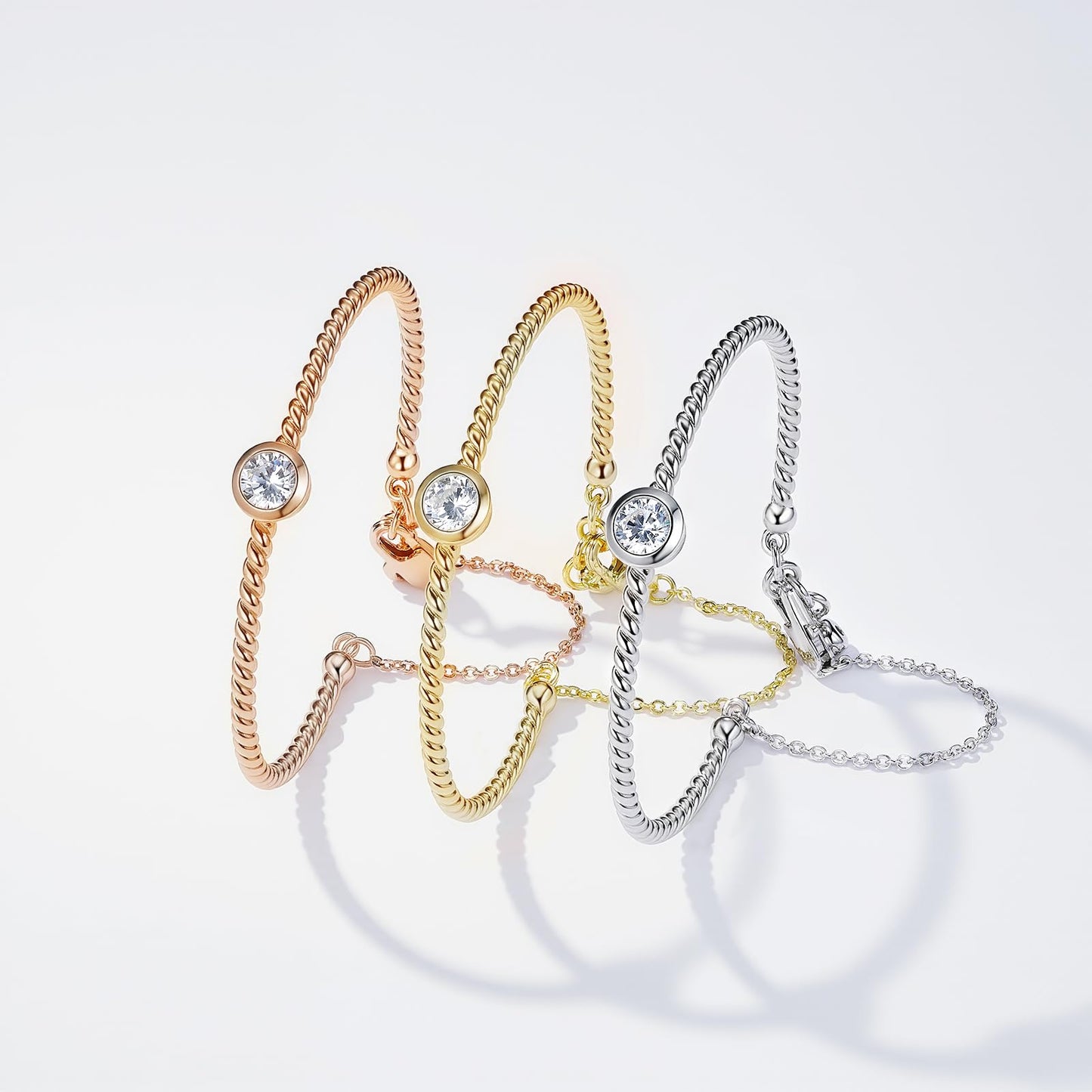 Infinity Bracelets for Women Two-tone 18K Gold Plated Adjustable Minimalist Bangle Jewelry Gifts for Mom Perfect for Anniversary Mother's Day Christmas Valentine's Day