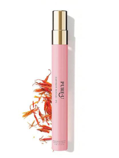 Pheromone Perfume for Women - Long Lasting Saffron Amber & Cedarwood Sophisticated Scent, Luxury Concentrated Extrait de Parfum Spray Oil, Portable Size Signature Scent, 1 fl oz (30ML