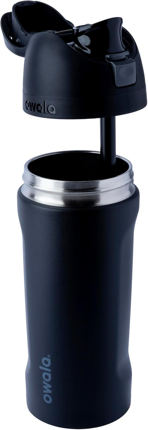 Owala FreeSip Insulated Stainless Steel Water Bottle with Straw, BPA-Free Sports Water Bottle, Great for Travel, 24 Oz, Denim