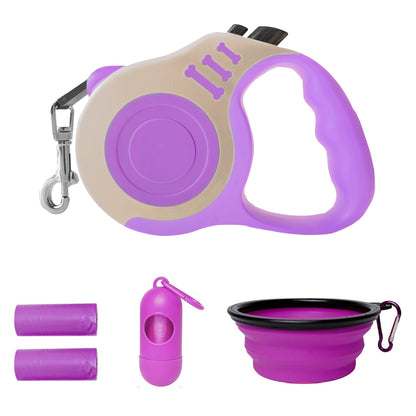 Retractable Dog Leash Automatic Telescopic Tractor Dog Tape, Pet Tape 10/16 FT Durable and Convenient, with Non-Slip Handle, Suitable for Small and Medium-Sized Dogs