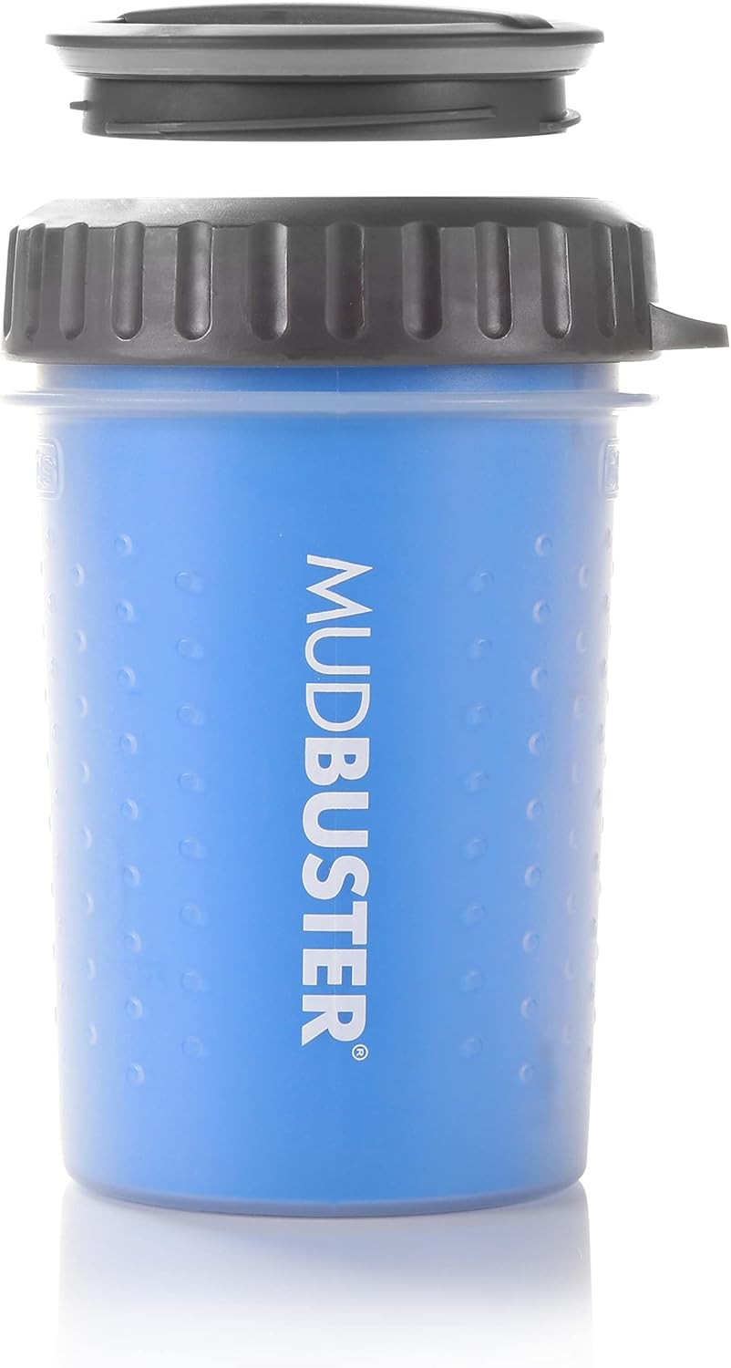Dexas MudBuster Portable Dog Paw Cleaner - Premium Quality, Blue, Small Size for Pet Supplies and Accessories