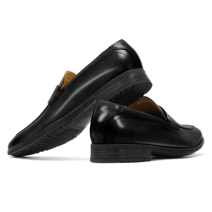 Men's Slip on Oxford Dress Shoes Classic Handmade Calfskin Manufacturing More Compact, Choose The Right Size to Modify The Foot Shape