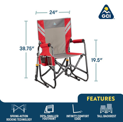 GCI Outdoor Stowaway Rocker - Hunter Topo
