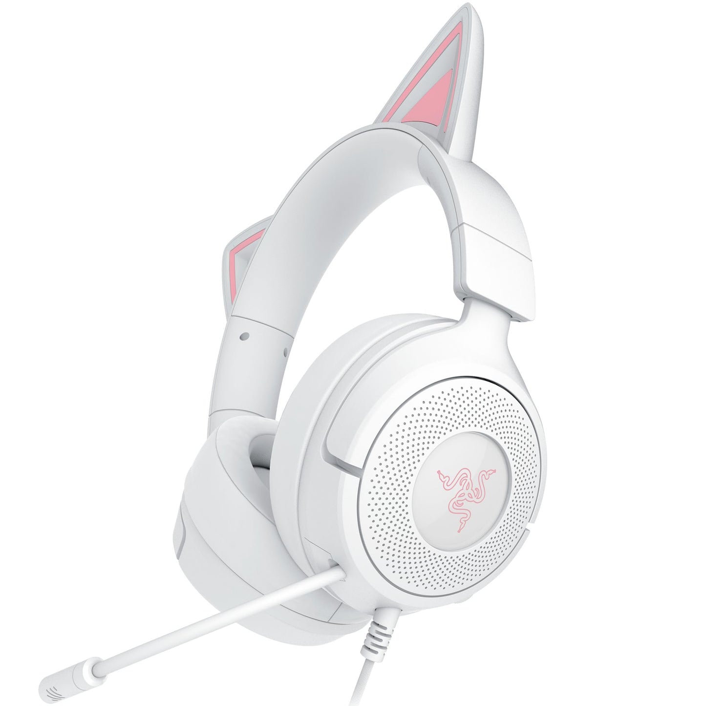 Razer Kraken Kitty V3 X Wired Gaming Headset: Kitty Ears - HyperClear Cardioid Mic - 40 mm Drivers - 7.1 Surround Sound - Comfy Ear Cushions - Cross-Platform via 3.5mm PC, PS5, Xbox, Switch 2 - Pink