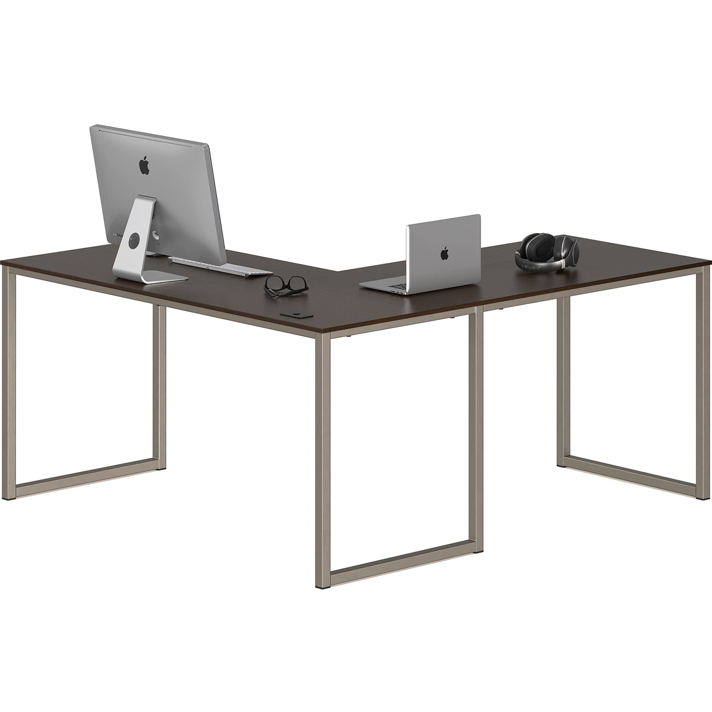 SHW Mission 32-Inch Home Office Computer Desk, Black