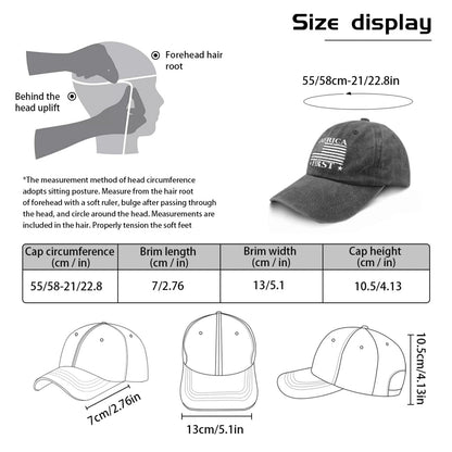 Funny Hat America Hats for Men Gifts for Dad Baseball Cap