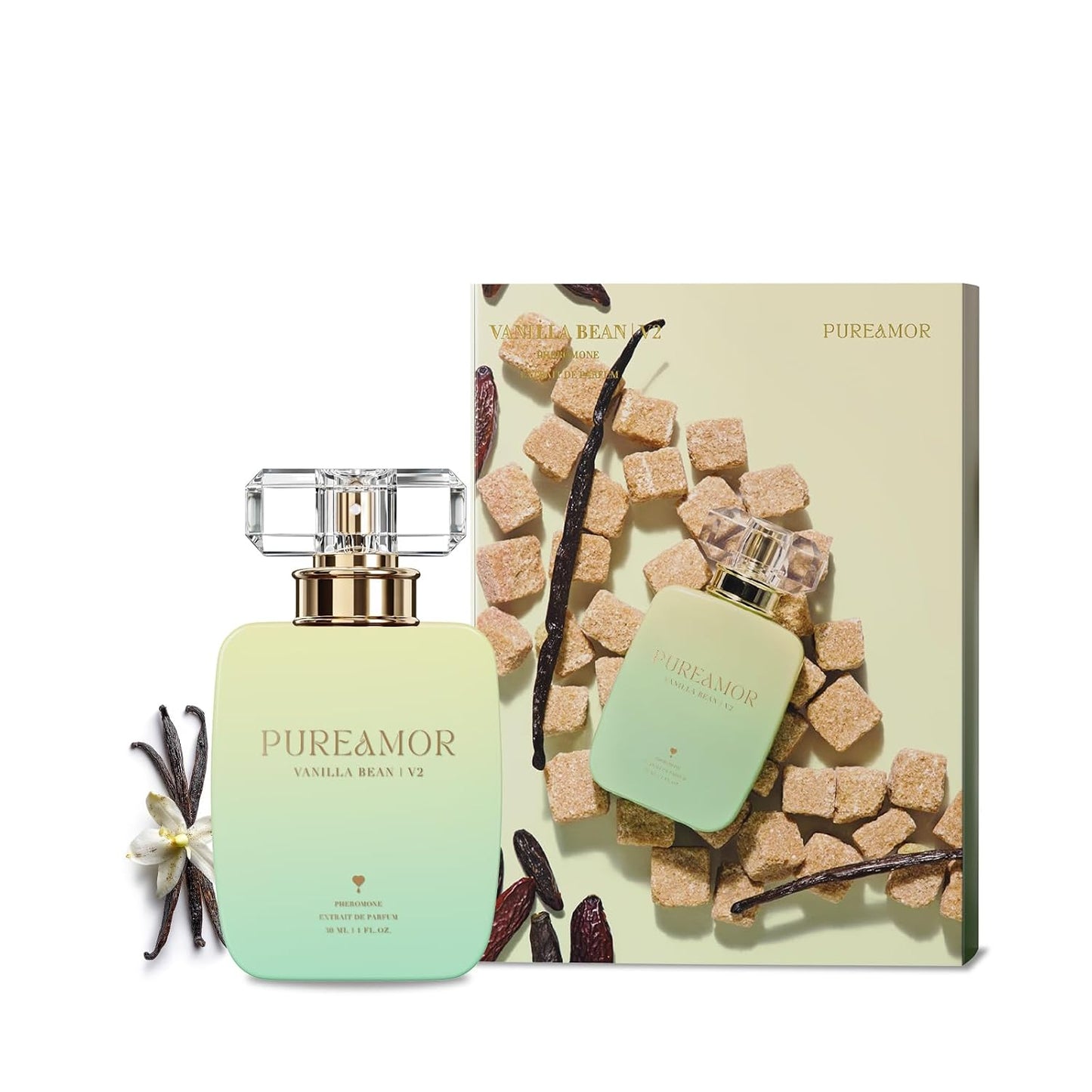 Pheromone Perfume for Women, Amber Noir Extrait de Parfum - Long Lasting Vanilla Amber Scent, 30% High Concentration, Full Size Fragrance Spray, 1.0 oz / 30 ml