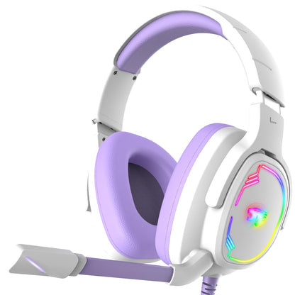 Jimonyer Gaming Headset for PS5 PS4 Xbox Series X|S PC Switch, 7.1 Surround Sound Over Ear Headphones with Noise Canceling Mic, RGB LED Light, Soft Memory Earmuffs Headset for Gaming or Work (Blue)