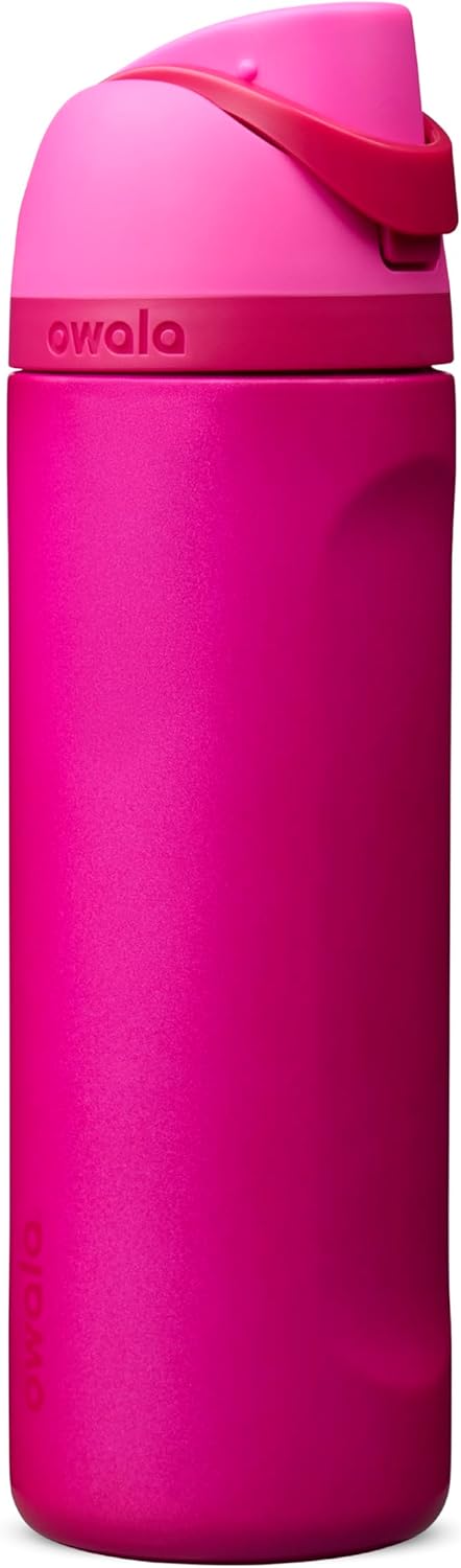 Owala FreeSip Insulated Stainless Steel Water Bottle with Straw, BPA-Free Sports Water Bottle, Great for Travel, 24 Oz, Denim
