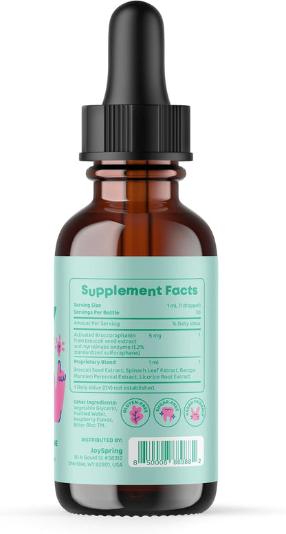 JoySpring Genius Drops and Sulforaphane Supplement for Kids