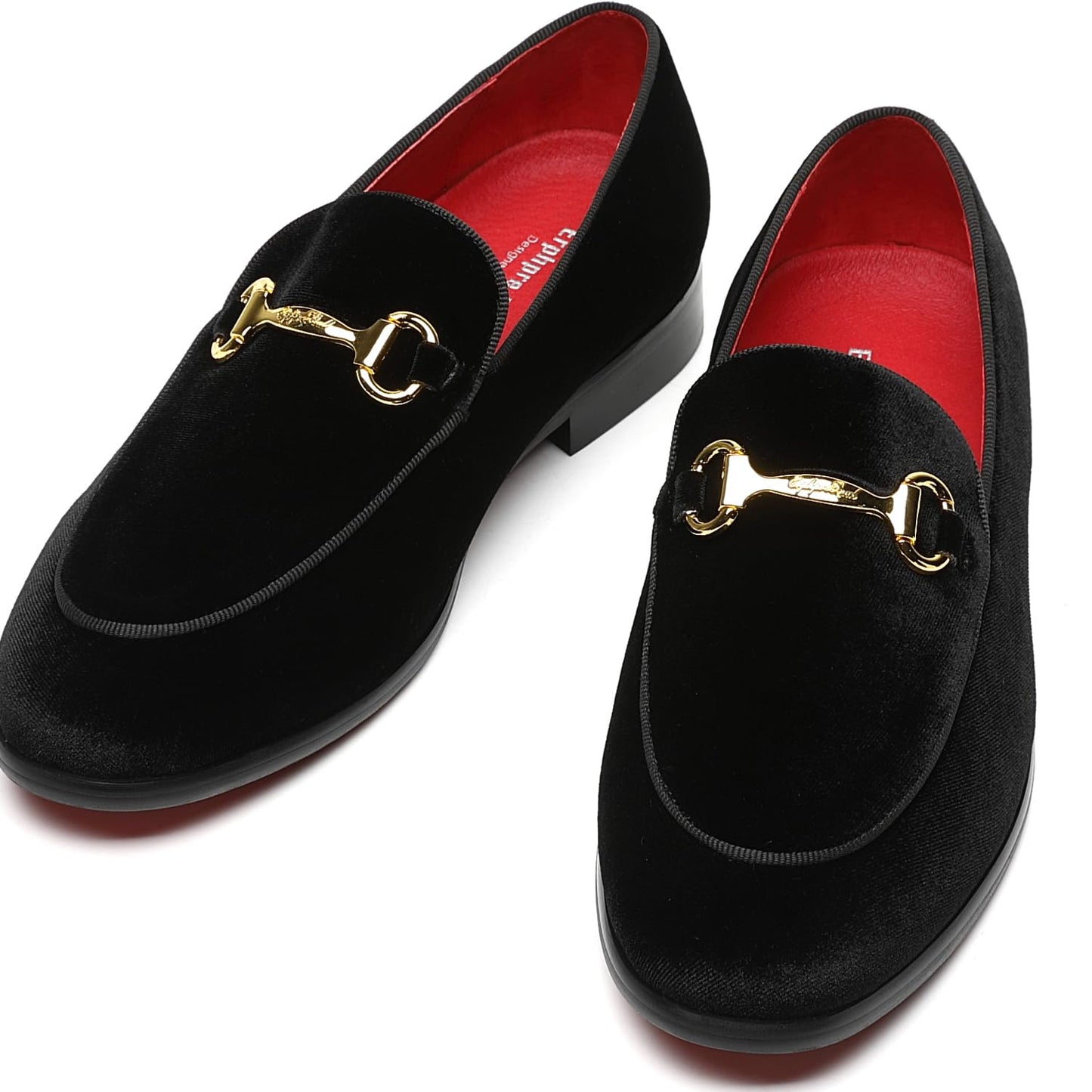 Men's Velvet Loafers Wedding Party Prom Homecoming Shoes