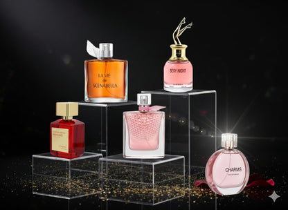 Signature Scent Mini Perfume Gift Set for Women, 5-Piece Fragrance Sampler Collection, Travel Size Floral and Fruity Notes (Each 30ml Set including London Dream, Charms, Sexy Nights...)
