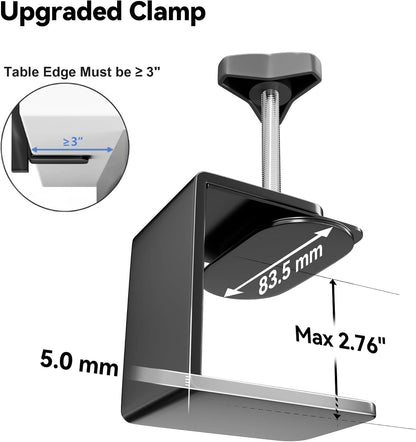 Dog Grooming Arm for Table, for Small Dogs, with Hammock & Haunch Holder | Foldable Arm with Clamp, Adjustable Height 26"-40", Pet Grooming Station for Home Nail Cutting & Trimming