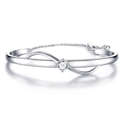 Infinity Bracelets for Women Two-tone 18K Gold Plated Adjustable Minimalist Bangle Jewelry Gifts for Mom Perfect for Anniversary Mother's Day Christmas Valentine's Day