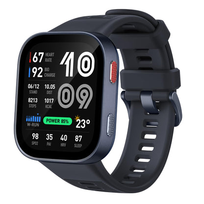 Amazfit Bip 6 Smart Watch 46mm, 14 Day Battery, 1.97" AMOLED Display, GPS & Free Maps, AI, Bluetooth Call & Text, Health, Fitness & Sleep Tracker, 140+ Workout Modes, 5 ATM Water-Resistance, Black