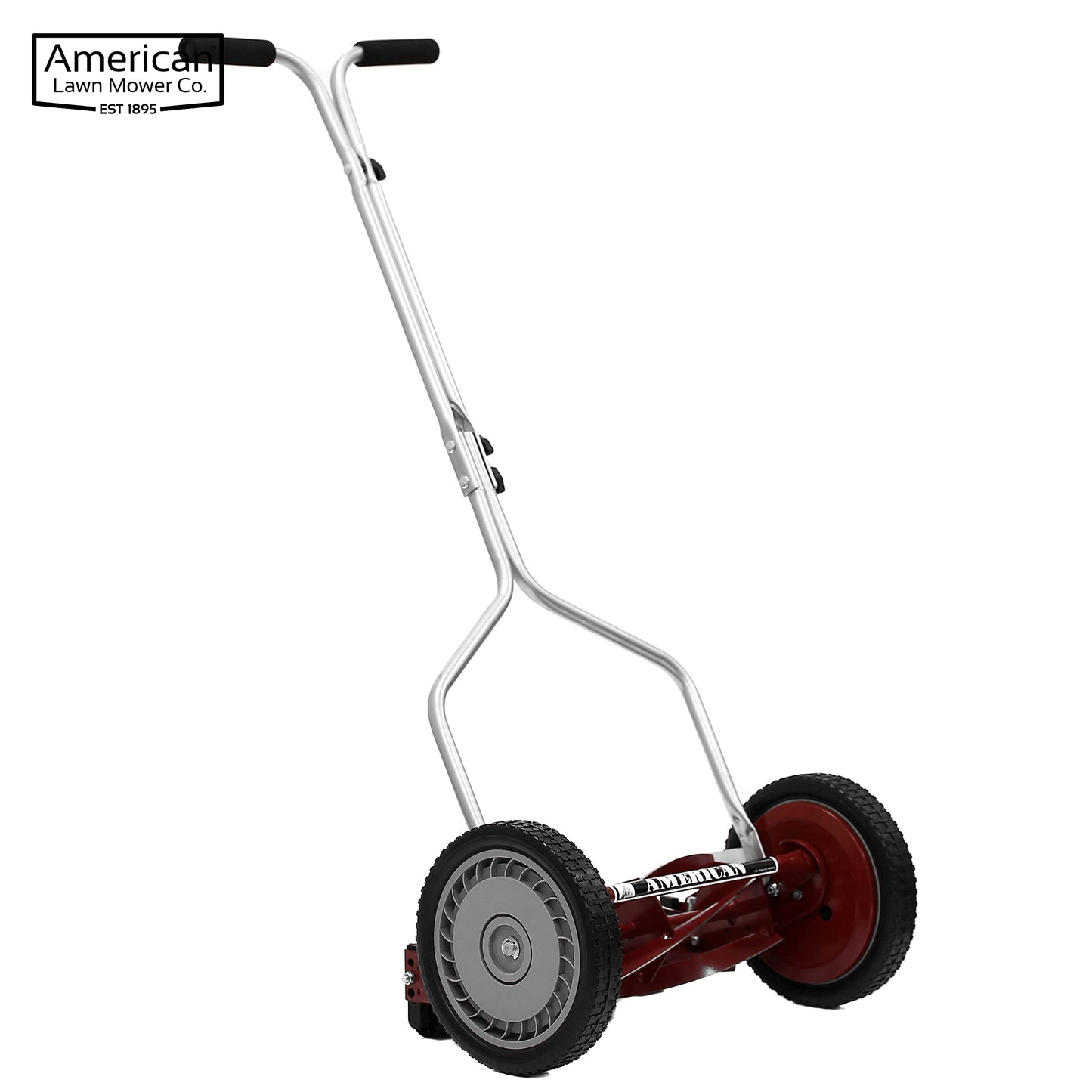 American Lawn Mower 1204-14 14-Inch 4-Blade Push Reel Lawn Mower, Red