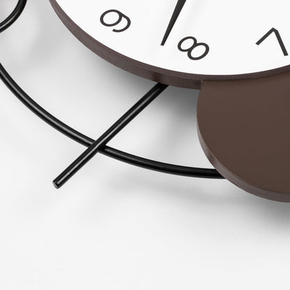 Wall Clock Decorative Large Modern Wall Clock Silent Non-Ticking Battery Operated Gold Unique Pendulum Clock for Living Room,Bedroom,Office,Kitchen,Bathroom,Wall Decor 13.8x21.9in