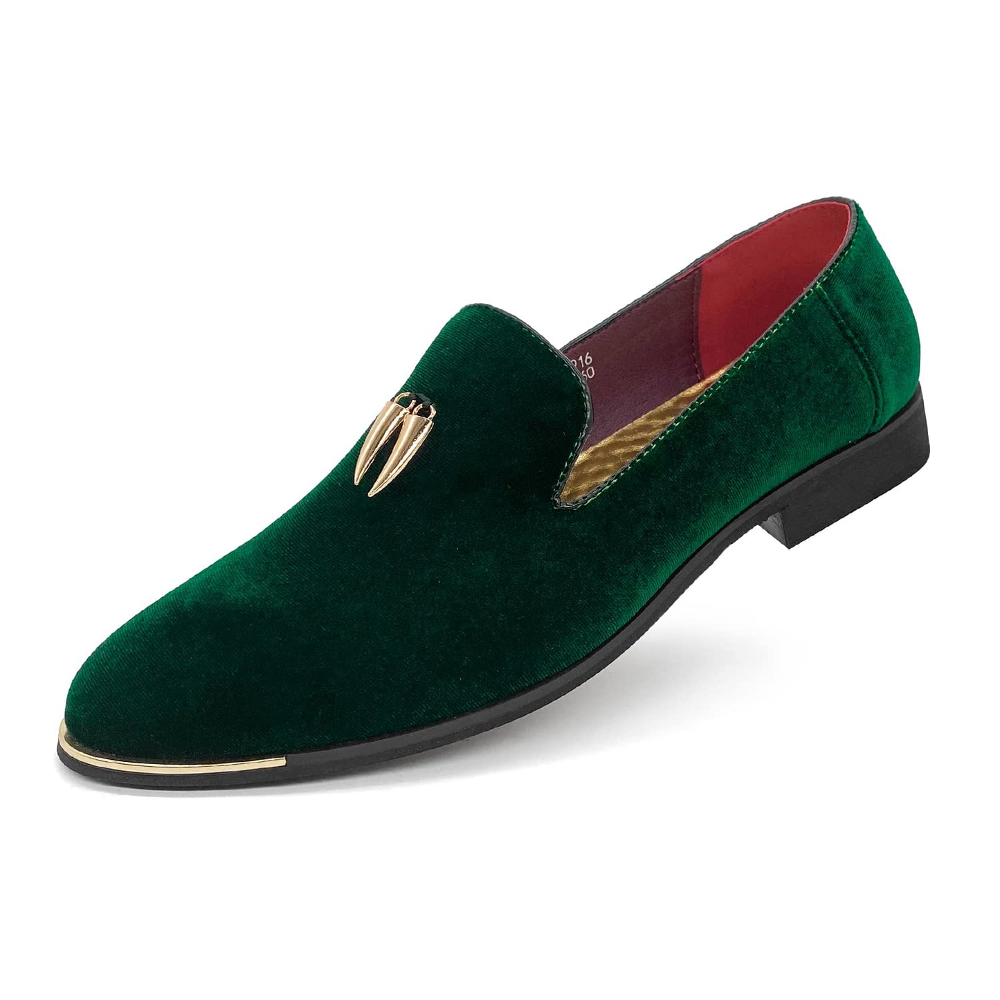MHB Men's Multiple Colors Velvet Loafer Slip-on Tuxedo Dress Shoes Glitter Suede Smoking Slipper