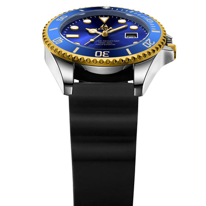LN LENQIN Mens Watches Stainless Steel Waterproof Analog Quartz Watch for Men with Date Luminous Fashion Wristwatch