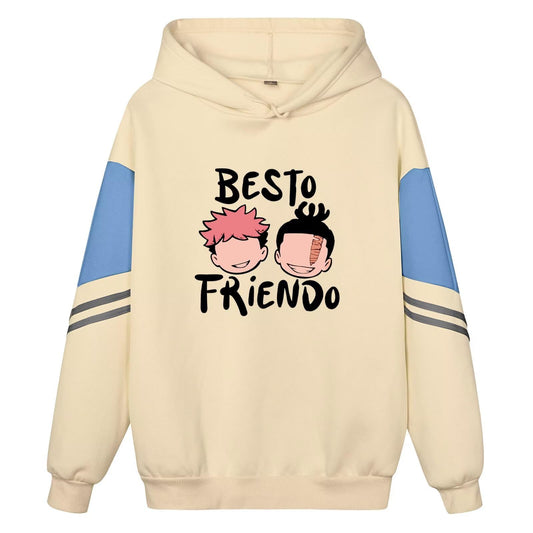 ACEFAST INC Itadori Yuji Best Friend Anime Hoodies Unisex Harajuku Graphic Hoodies Jjk Merch Anime Pullover Sweatshirt