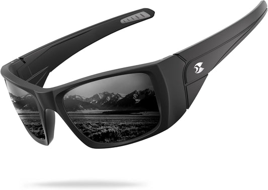 suoso Sports Polarized Sunglasses for Men: Women UV400 Protection Wrap Around Sun Glasses for Fishing Driving Cycling TR90