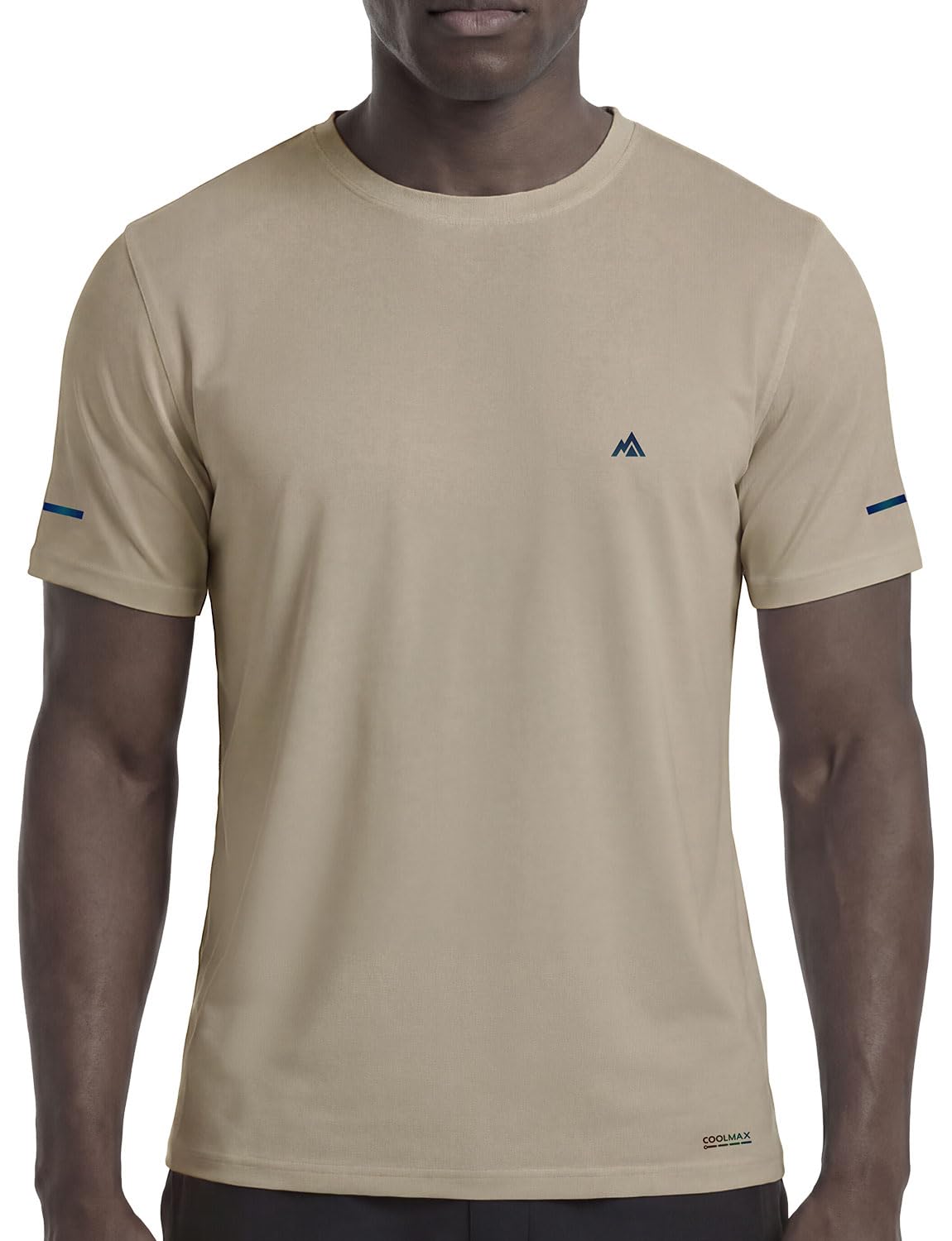 Cooling Bamboo Viscose T-Shirt for Men, Moisture Wicking Lightweight Quick Dry Workout Tee for Hot Weather
