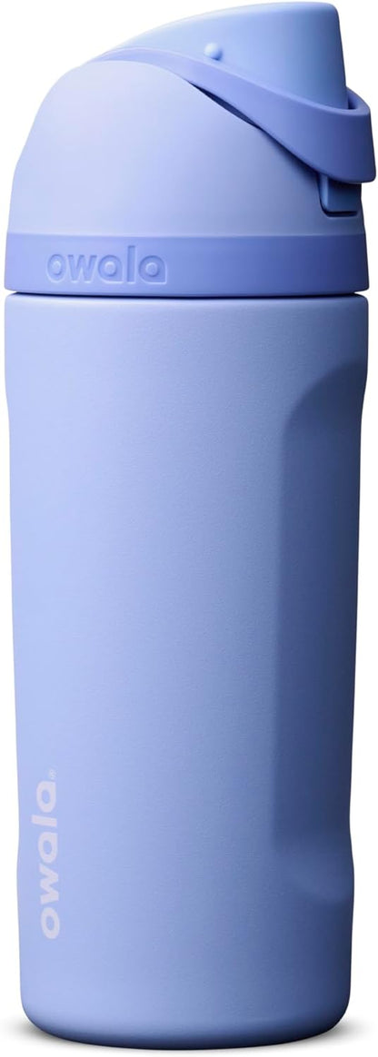Owala FreeSip Insulated Stainless Steel Water Bottle with Straw, BPA-Free Sports Water Bottle, Great for Travel, 24 Oz, Denim