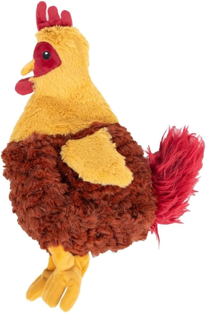 Best Pet Supplies Interactive Squeaky Dog Chew Toy, Ideal Dog Toys for Chewers, Small, Medium & Large Dogs, and Fetch Lovers - Crinkle Duck (Yellow), Large