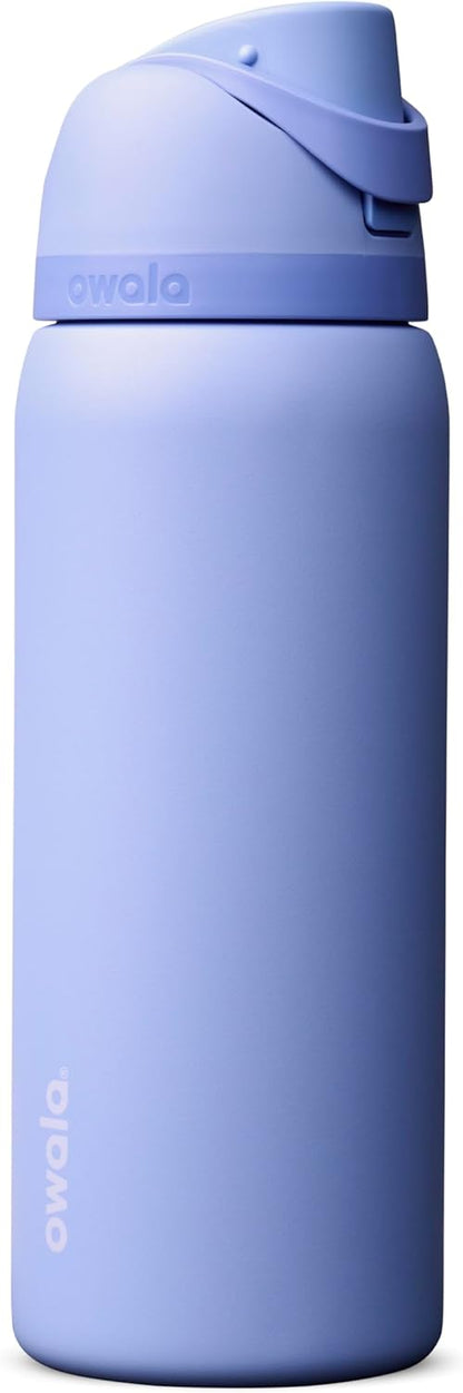 Owala FreeSip Insulated Stainless Steel Water Bottle with Straw, BPA-Free Sports Water Bottle, Great for Travel, 24 Oz, Denim