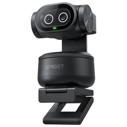 EMEET PIXY Dual-Camera AI-Powered PTZ Camera 4K with Tripod, AI Tracking, PDAF&AI Autofocus 0.2s, 1/2.55'' Sony Sensor, 3 Mics, Presets, 4K Webcam for Streaming, OBS/Twitch/Switch 2 Compatible