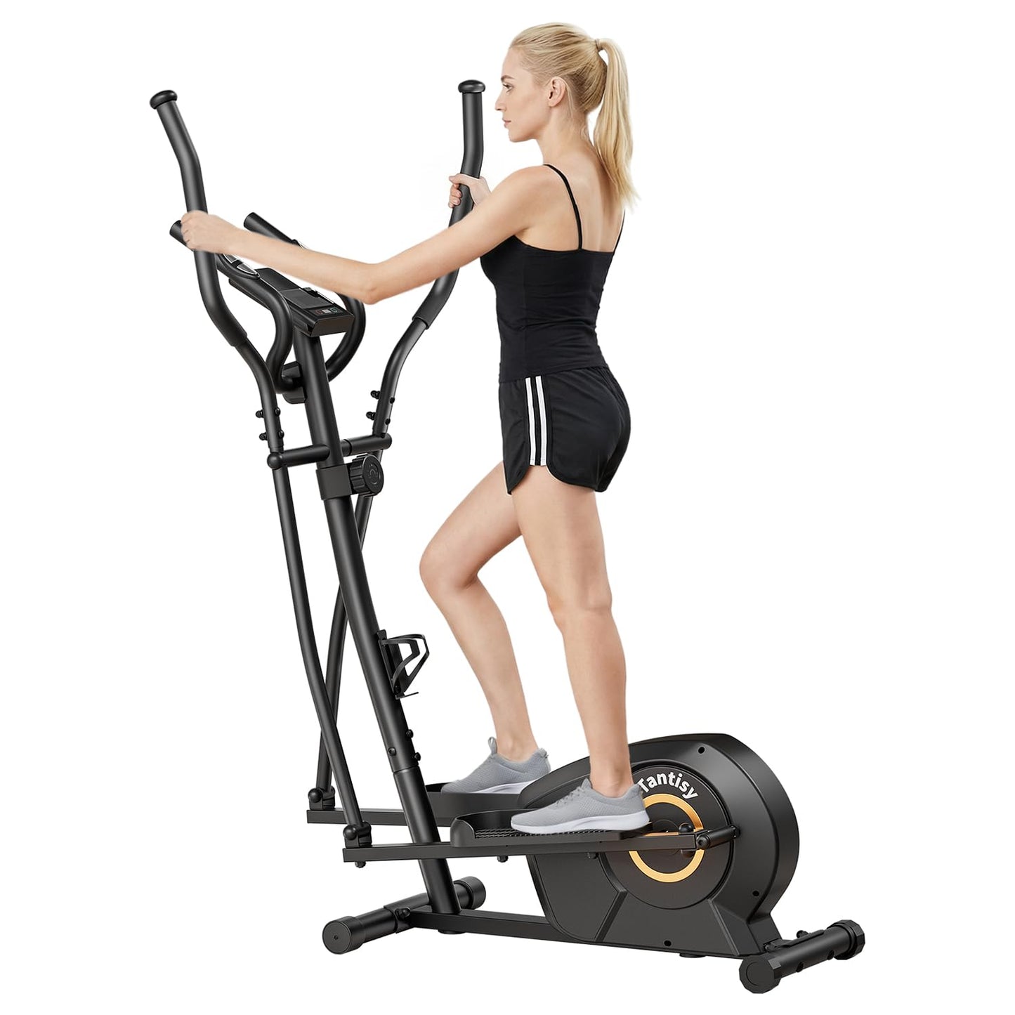 Elliptical Exercise Machine for Apartments and Homes,8 Levels of Magnetic Resistance,15.5-inch Stride Elliptical Machine, and Supports Users up to 400 pounds Elliptical Training Machines;