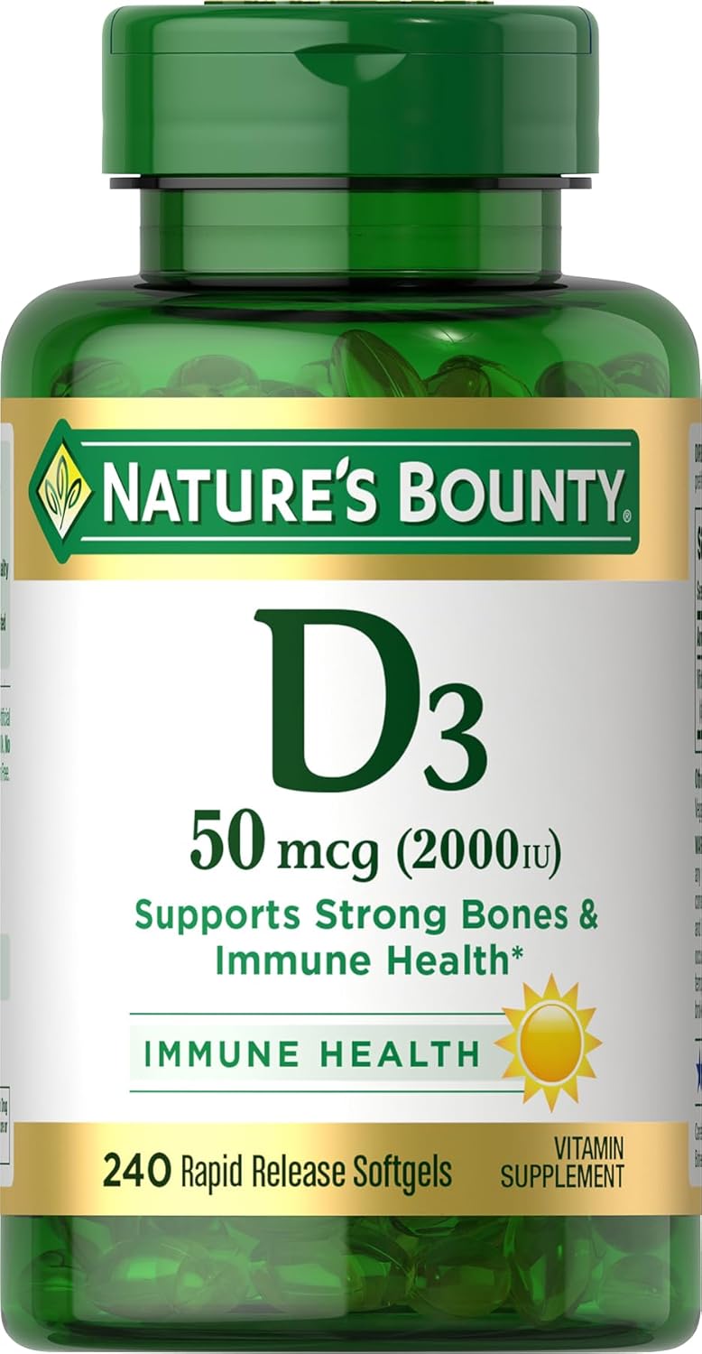 Nature’s Bounty High Absorption Magnesium Glycinate 240 mg for Supporting Muscle Relaxation and Bone, Heart & Nerve Health – Non-GMO, Gluten-Free, Vegetarian, 120 Count/60 Servings
