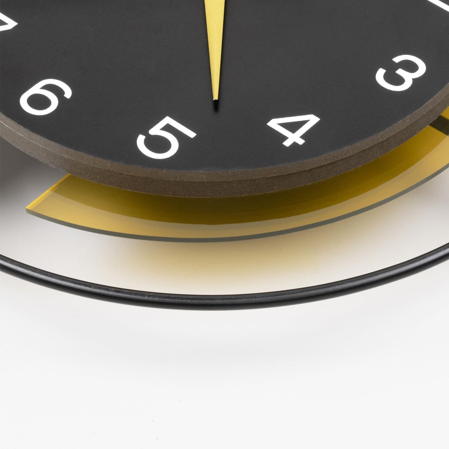 Wall Clock Decorative Large Modern Wall Clock Silent Non-Ticking Battery Operated Gold Unique Pendulum Clock for Living Room,Bedroom,Office,Kitchen,Bathroom,Wall Decor 13.8x21.9in