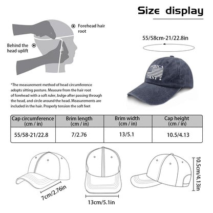 Funny Hat America Hats for Men Gifts for Dad Baseball Cap