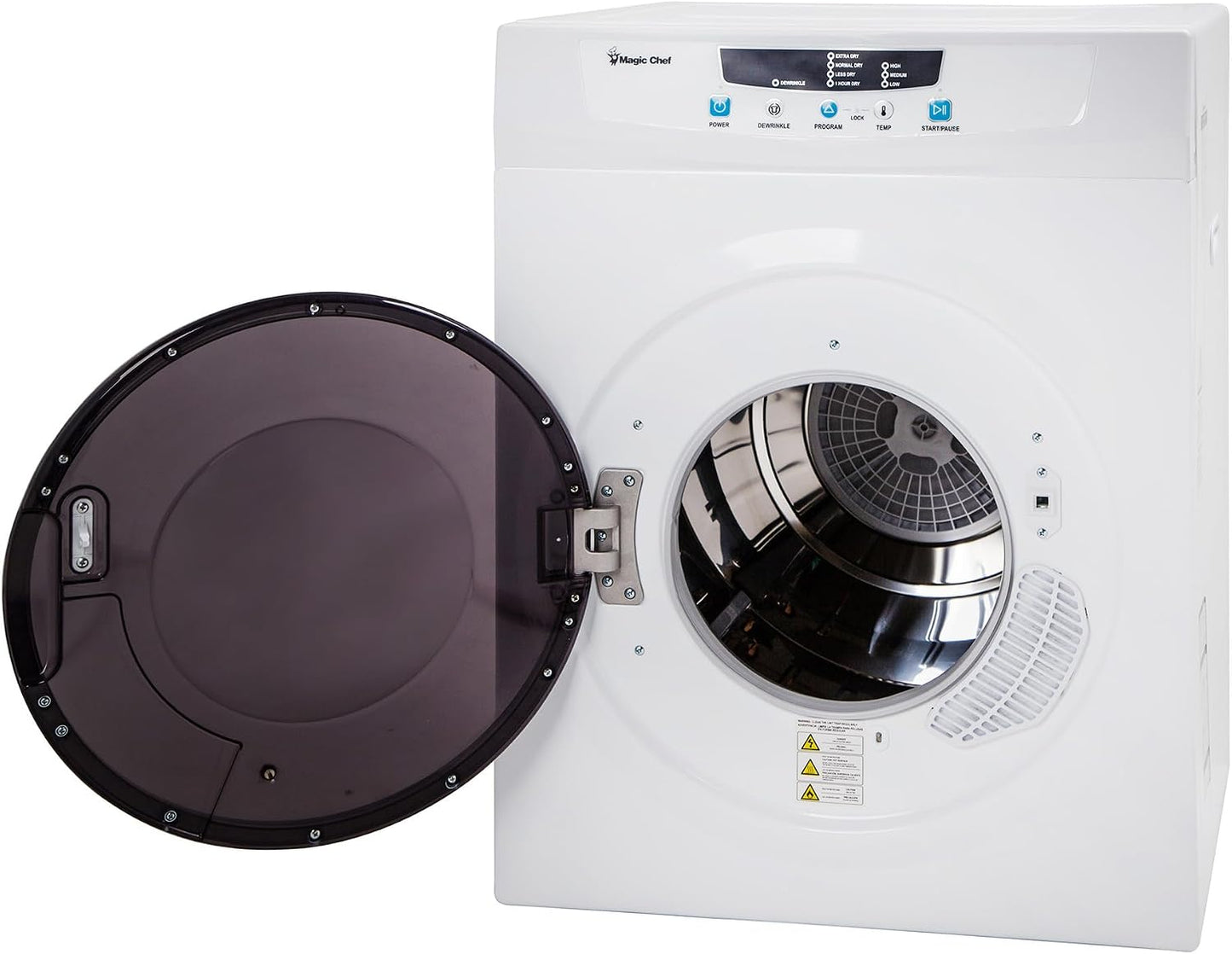 Compact 3.5 cu. ft. Electric Dryer in White