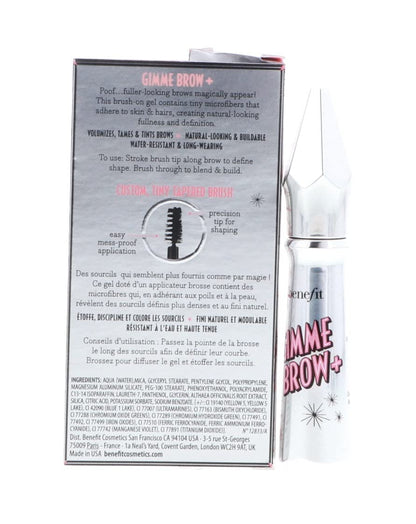 Benefit Cosmetics Gimme Brow + Volumizing Eyebrow Gel, 4.5 - Neutral deep brown, 1 Count