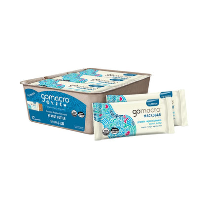 GoMacro MacroBar Organic Vegan Protein Bars - Coconut + Almond Butter + Chocolate Chips (2.3 Ounce Bars, 12 Count)