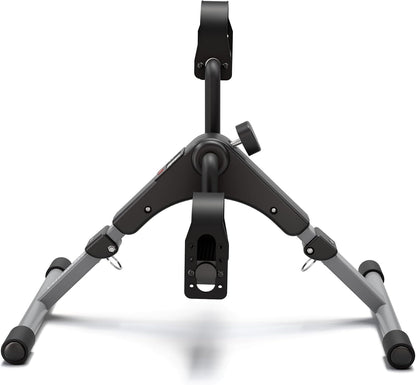 Pedal Exerciser Desk Exercise Bike Leg and Arm Exercise Bike with LCD Monitor Foldable and Porable (Black/Grey)