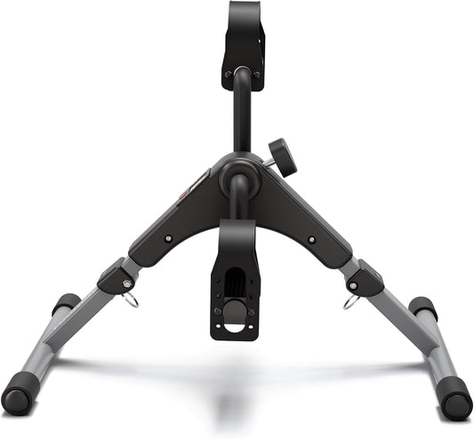 Pedal Exerciser Desk Exercise Bike Leg and Arm Exercise Bike with LCD Monitor Foldable and Porable (Black/Grey)