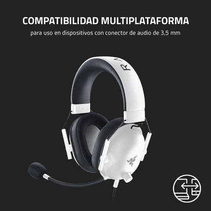 Razer BlackShark V2 X Gaming Headset: 7.1 Surround Sound - 50mm Drivers - Memory Foam Cushion - For PC, PS4, PS5, Switch - 3.5mm Audio Jack - Black