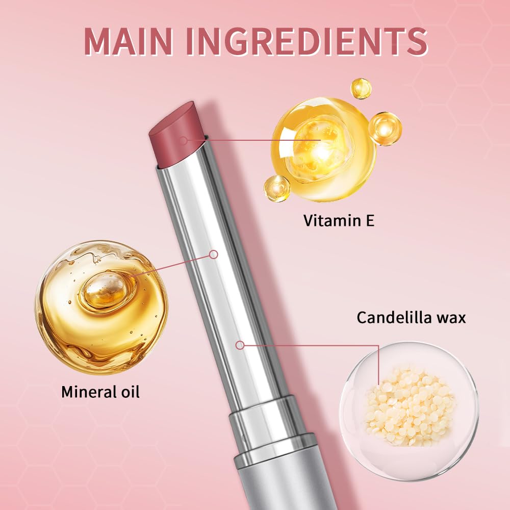 Honey Lipstick Tinted Lip Balm - Sheer Hydrating Lipstick for All Skin Tones - Moisturizing Lip Color, Nourishing Lip Balm with a Hint of Natural Black Cherry Tint