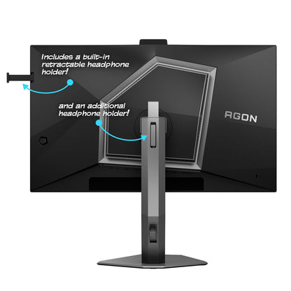 AOC 27 Inch QHD Gaming Monitor 240Hz 0.3ms, Overclock 260Hz, IPS, 2560x1440, G-Sync Compatible, HDR Ready, DisplayPort 1.4 HDMI 2.0, VESA Mount, 3-Year Zero-Bright-Dot, Q27G41ZE