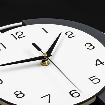 Wall Clock Decorative Large Modern Wall Clock Silent Non-Ticking Battery Operated Gold Unique Pendulum Clock for Living Room,Bedroom,Office,Kitchen,Bathroom,Wall Decor 13.8x21.9in