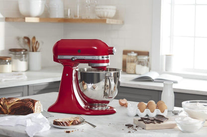 KitchenAid Artisan Series 5 Quart Tilt Head Stand Mixer with Pouring Shield KSM150PS, Almond Cream