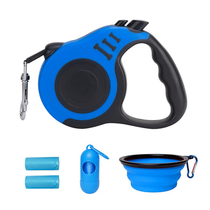 Retractable Dog Leash Automatic Telescopic Tractor Dog Tape, Pet Tape 10/16 FT Durable and Convenient, with Non-Slip Handle, Suitable for Small and Medium-Sized Dogs