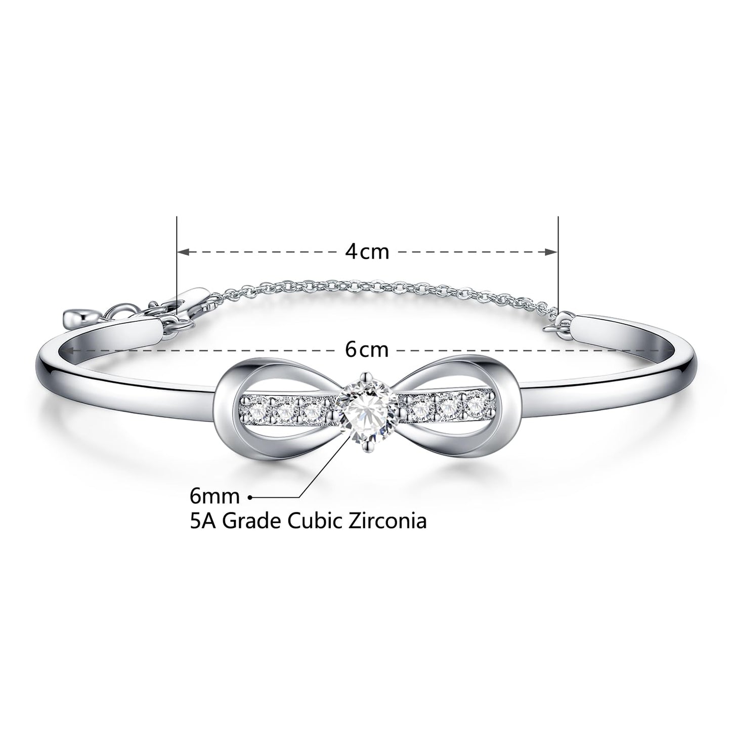 Infinity Bracelets for Women Two-tone 18K Gold Plated Adjustable Minimalist Bangle Jewelry Gifts for Mom Perfect for Anniversary Mother's Day Christmas Valentine's Day