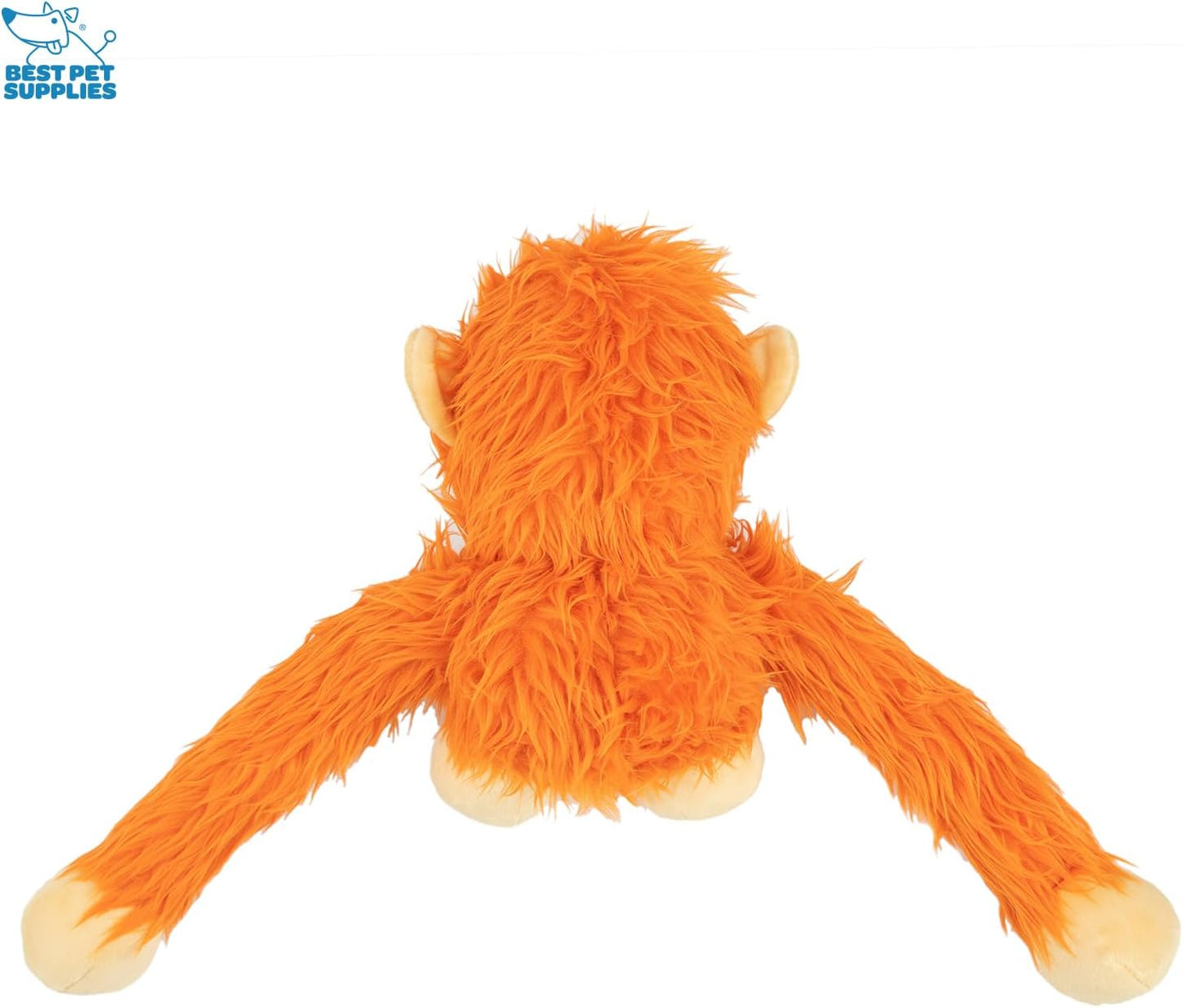 Best Pet Supplies Interactive Squeaky Dog Chew Toy, Ideal Dog Toys for Chewers, Small, Medium & Large Dogs, and Fetch Lovers - Crinkle Duck (Yellow), Large