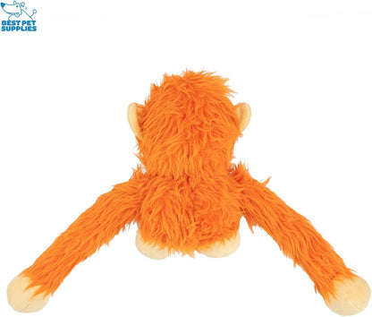Best Pet Supplies Interactive Squeaky Dog Chew Toy, Ideal Dog Toys for Chewers, Small, Medium & Large Dogs, and Fetch Lovers - Crinkle Duck (Yellow), Large