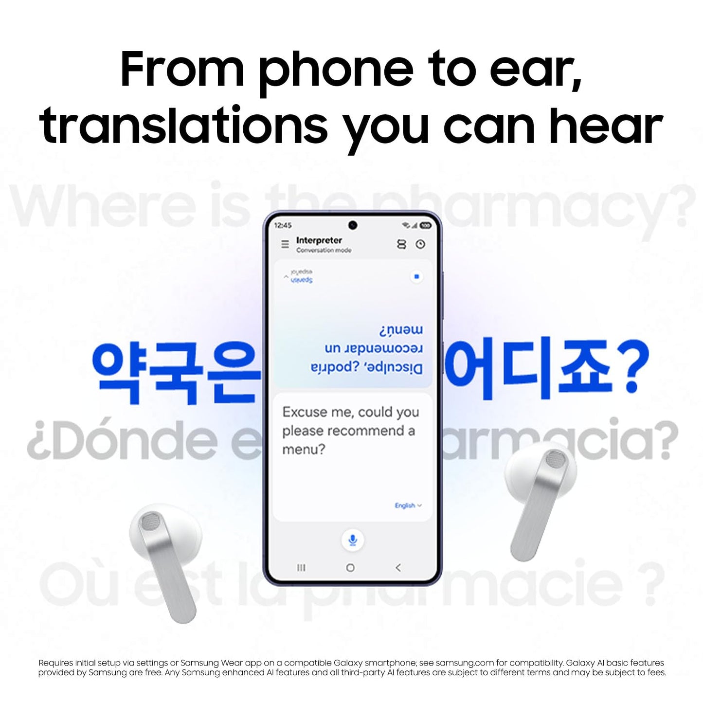 Samsung Galaxy Buds 4 Pro (2026) AI True Wireless Bluetooth Earbuds, Black | Hi-Res Audio, 2-Way Speaker, ANC 2.0, Optimized Comfort, IP57, Live Translation [US Version, 2 Yr Warranty]